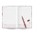 Agenda A5 nedatata, Traditional, coperta buretata lucioasa 208 pagini