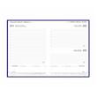 Agenda Dakota A5 datata hartie ivory 414 coperta bordeaux