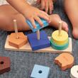 Set educational lemn Animal Tower Milan 660515