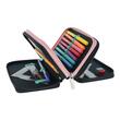 Penar 3 fermoare echipat 31 pcs Fancy Peacock H-3392