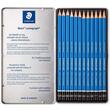 Set 12 creioane grafit 8B-2H Staedtler Lumograph