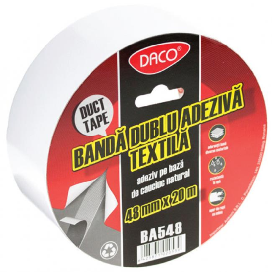 Banda Dublu Textila, 48X20M - BA548, Daco