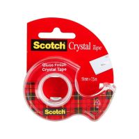 BANDA SCOTCH 19x7.5 CRYSTAL 3M ROSU