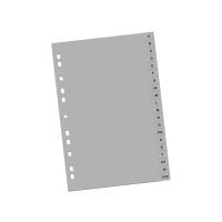 Index Plastic Gri A-Z Set