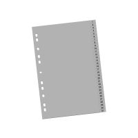 Index/Separator, A4 PP, Gri, 1-31