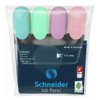 Textmarker Schneider Job Pastel 4 cul/set