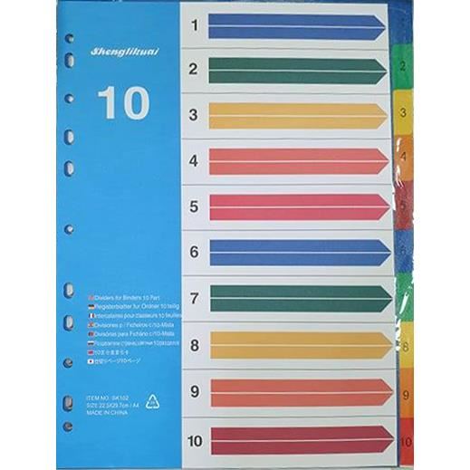 Index PP A4, Cifre 1-10, China - SK102