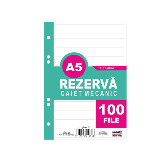 Rezerva caiet mecanic A5 100 file dictando Libra