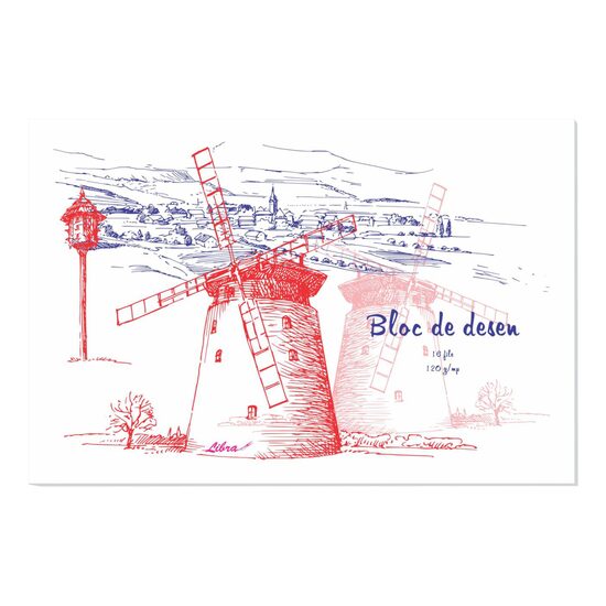Bloc de desen A3 16 file carton desen 120 g Libra BD3120