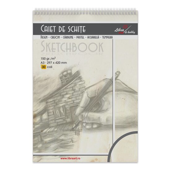 Bloc desen si schite A3 30 file carton de 150g LIBRA