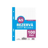 Rezerva caiet mecanic A5 100 file aritmetica Libra