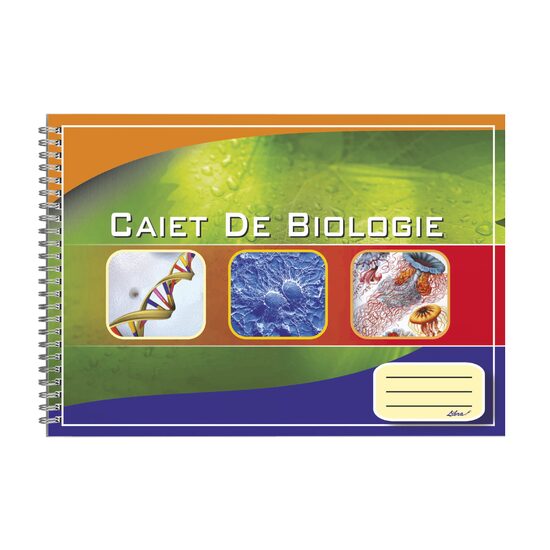 Caiet biologie A4 24 file spirala LIBRA