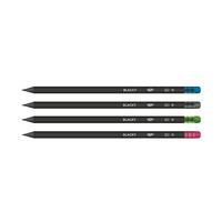 Creion negru cu radiera Blacky Daco CG204