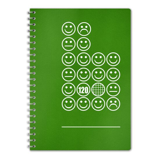 Caiet A4 120 file spirala coperta plastic verde aritmetica