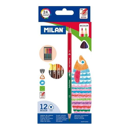 Creion 12 bicolor Milan