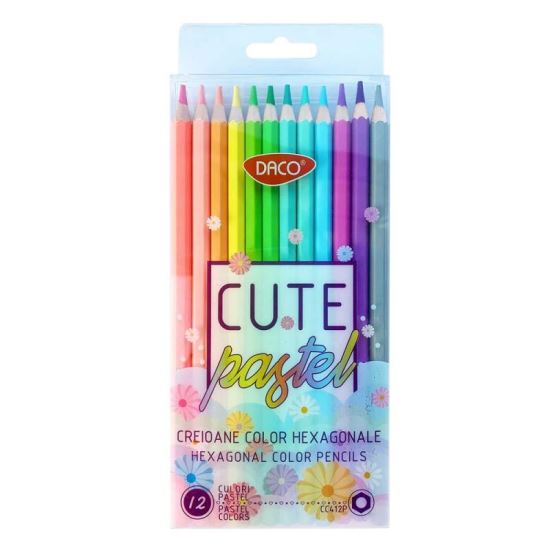 Creion color 12 pastel DACO - CC412P