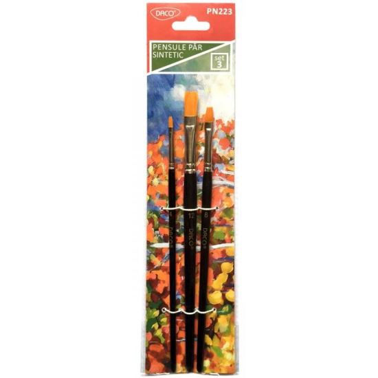 Pensule set 3 par sintetic DACO - PN223