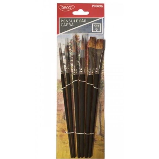 Pensule set 6 par capra DACO - PN496