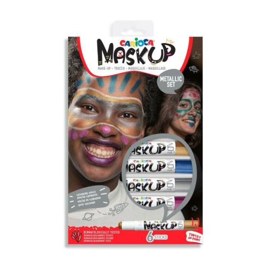 Carioca Mask-Up Metalic, Set 6, Carioca