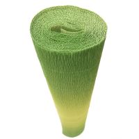 Hartie creponata elastica floristica 180gr - Yellow - Green gradient - 600/5
