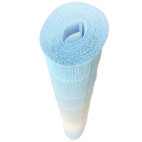 Hartie creponata elastica floristica 180gr - White - Azure gradient-600/2
