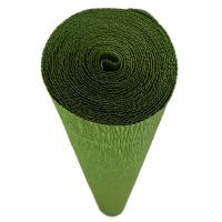 Hartie creponata elastica floristica 180gr - Olive Green whit yellow-622