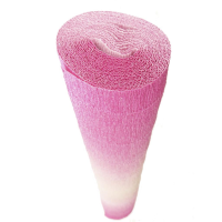 Hartie creponata elastica floristica 180gr - White - Fuchsia -600/1