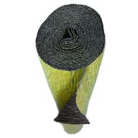 Hartie creponata elastica floristica 180gr metalizat bicolor - Gold & Dark Brown-801/7