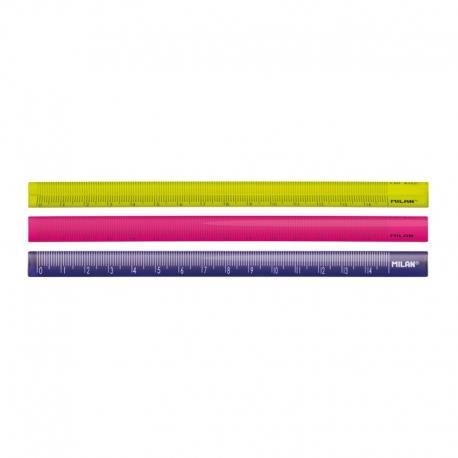 Rigla 15 cm triunghi color Milan