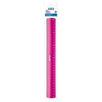 Rigla 30 cm flexibil Milan roz