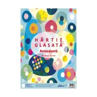 Hartie glasata autocolanta 24X34cm  10 coli / set LIBRA HGA2434