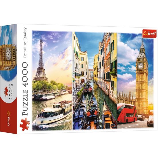 Joc Puzzle, 4000 Piese, Calatorie In Europa - 45009