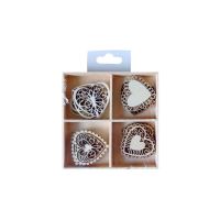 Accesorii craft - ADL338 Inimioare lemnoase DACO