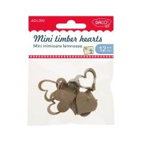Accesorii craft - ADL390 Mini inimioare lemnoase DACO
