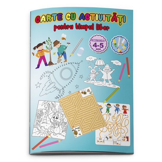 Carte cu activitati pentru timpul liber, A4 32 pagini