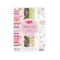 Hartie decorativa 24 coli Blooming Rose DACO - HR931