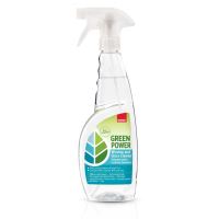 Solutie curatat geamuri Sano cu pulverizator, Green Power, 750 ml