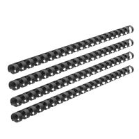 Spirala plastic negru, 16 mm, set 100 ECADA