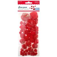 Accesorii craft - AD279R Pom-Pom Rosu festiv DACO