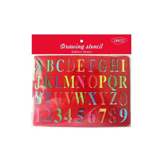 Sablon desen alfabet DACO - SB002A