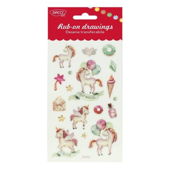 Abtibild - AB107 Desene transferabile Unicorni DACO