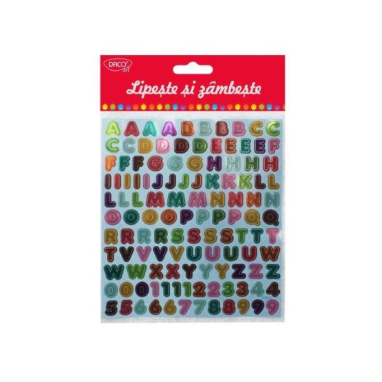 Abtibild - AB038 Lipeste si zambeste Litere si Cifre DACO
