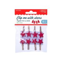 Accesorii craft - AD735R Agata-ma cu stele, rosu DACO
