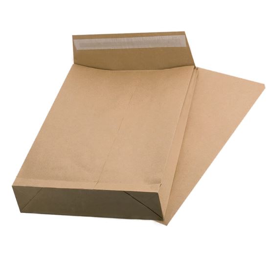 Plic B4 kraft siliconic cu burduf 5 cm