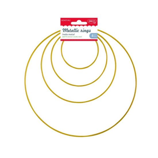 Accesorii craft - Inele metal aurii DACO AD431