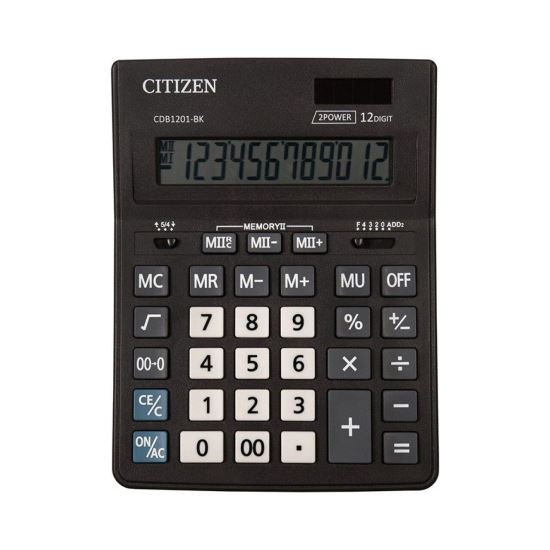 Calculator Citizen negru desktop CDB1201-BK