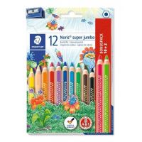 Creioane colorate 12 culori/set Noris Super Jumbo Staedtler 129-NC12P1