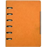 Agenda A6 nedatata cu mecanism 6 inele Alicante orange