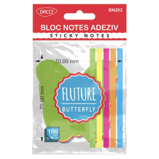 Bloc notes adeziv fluture DACO BN202
