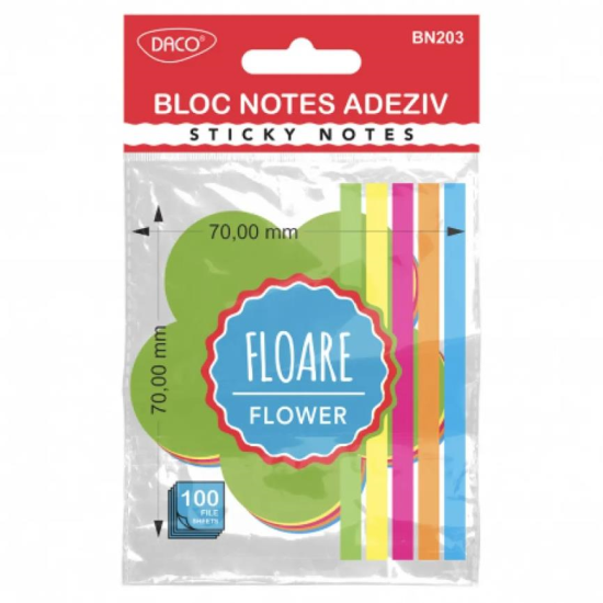 Bloc notes adeziv floare DACO BN203